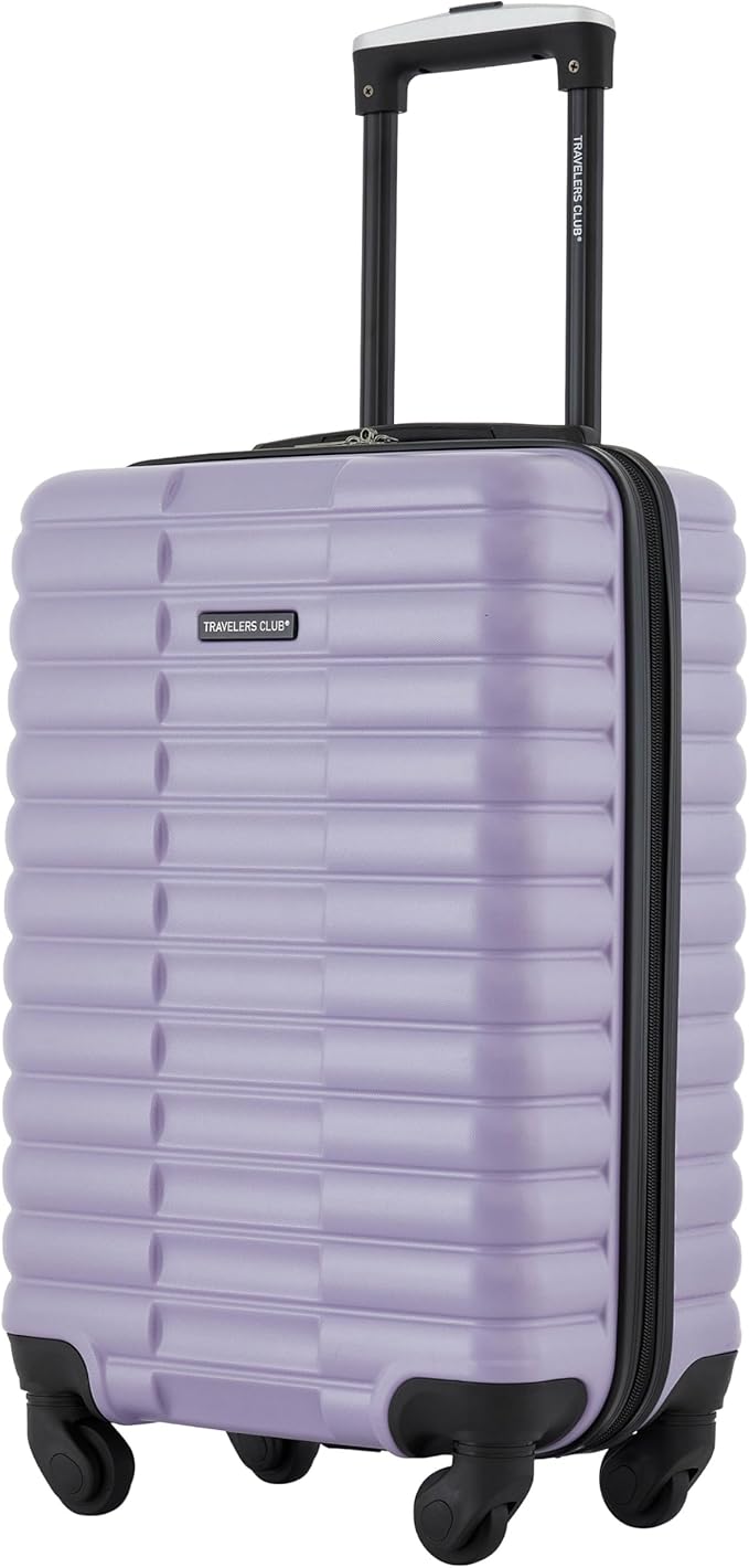 Travelers Club 22-Inch Gilroy Rolling Hardside Carry-On Luggage, Heirloom Lilac