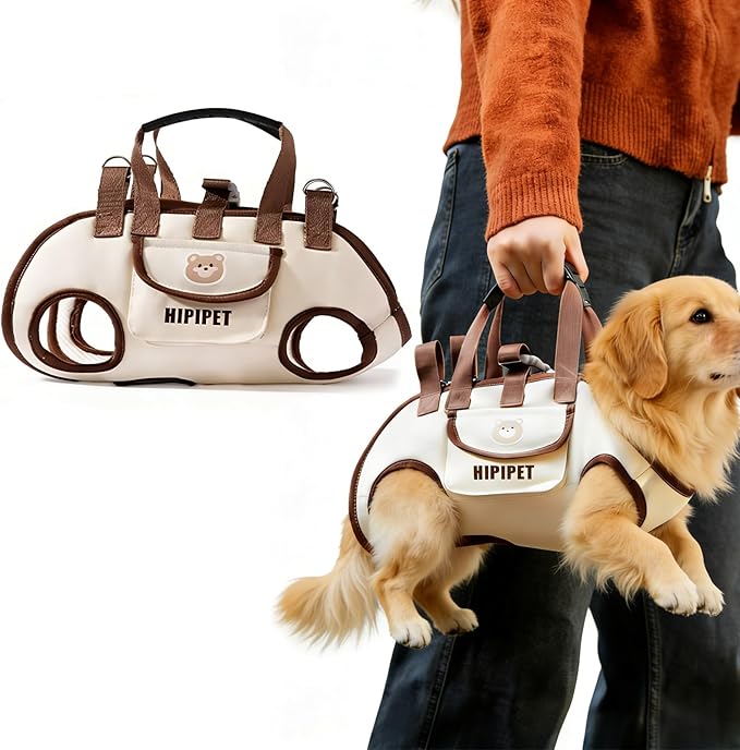 Small Dog Sling Carrier - Breathable Puppy Carrier with Pockets & Adjustable Strap, Lightweight Pet Carrier for Small Dogs/Cats (Up to 9 lbs)