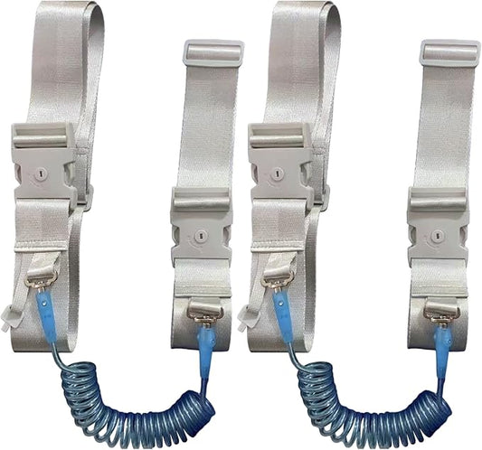 2 Pcs Little One Waist Harness with Lock, 6.56 ft Anti-Lost Elopement Leash, Cotton Steel Wire, Adjustable Little Ones with Autism Special Needs