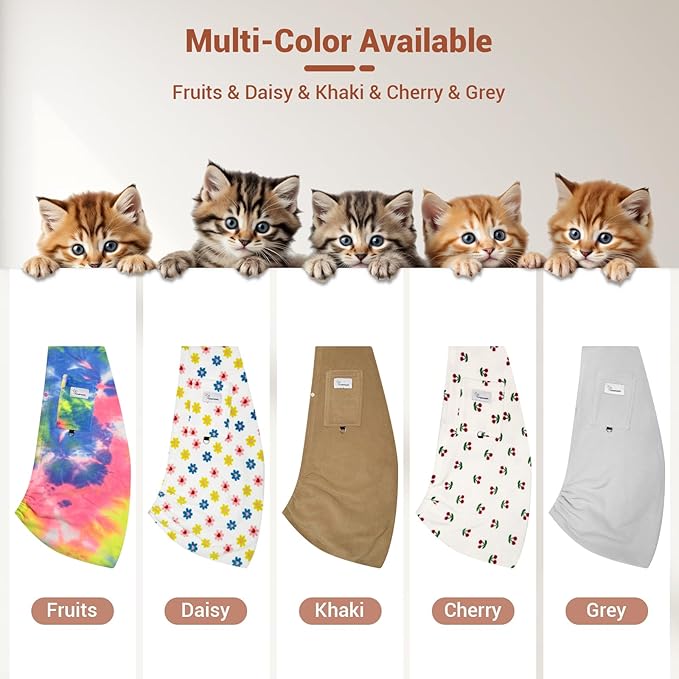 Dog Carrier Sling,Indoor Comfort Adjustable Cat Sling Carrier,with Front Pocket and Seat Belt Dog Carriers for Small Dogs Machine Washable,Suitable for Family Outdoor Use (Large, Daisy)