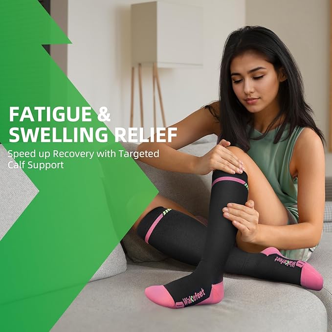 Medical Compression Socks Men Women 3 Pairs, Compression Stockings 20-30mmHg for Relieving, Recovery