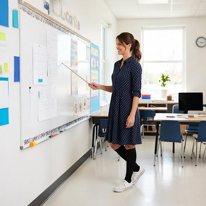 Graduated Compression Socks for Women&Men 20-30mmhg Knee High Socks Travel Hiking Running Stocking