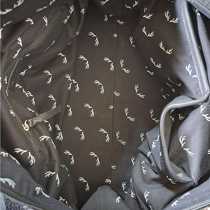 Aztec Large Weekender Southwestern Duffel Bag Saddle Blanket Bag 100% Leather Handles (Verlie)