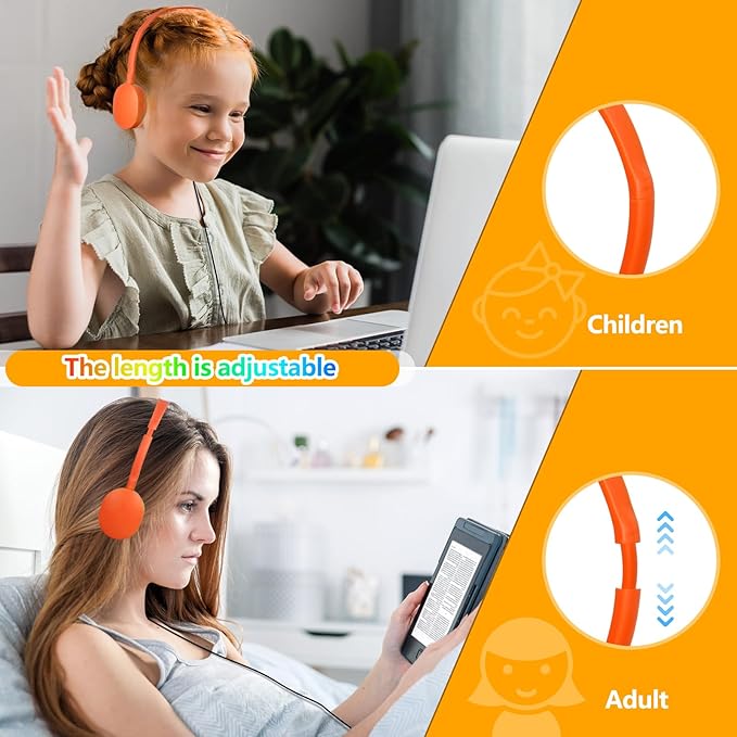 Kids Headphones Bulk for Classroom School 18 Pack,Wholesale Wired Adjustable Headphones for Students Teens Children Gift and Adult 3.5mm Jack (Mixed Colors)