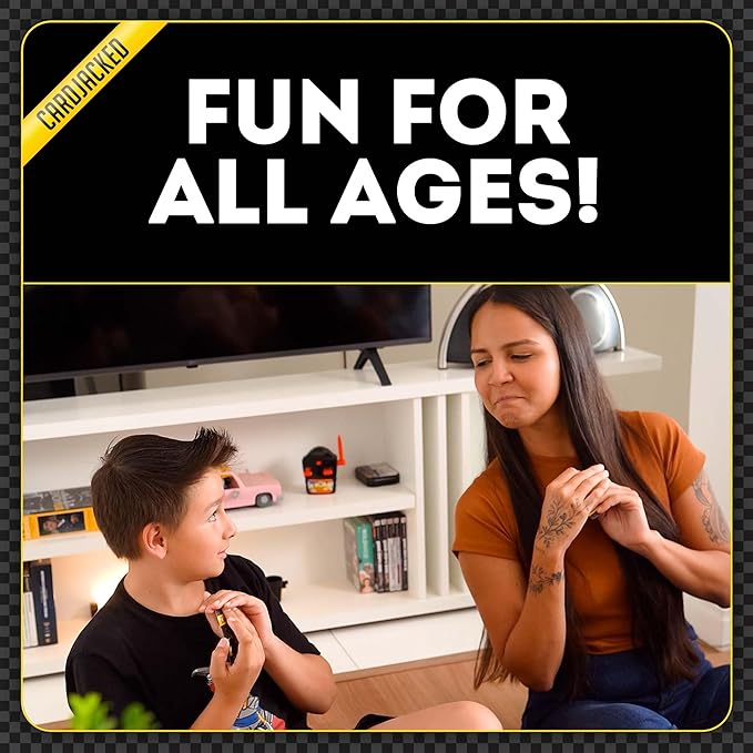 CARDJACKED Fun Card Game for Families | Family-Friendly Party Card Games for Adults | 8-12 Min. Playtime | Kids Card Game | 4-10 Players | Easy to Learn | Compact and Portable