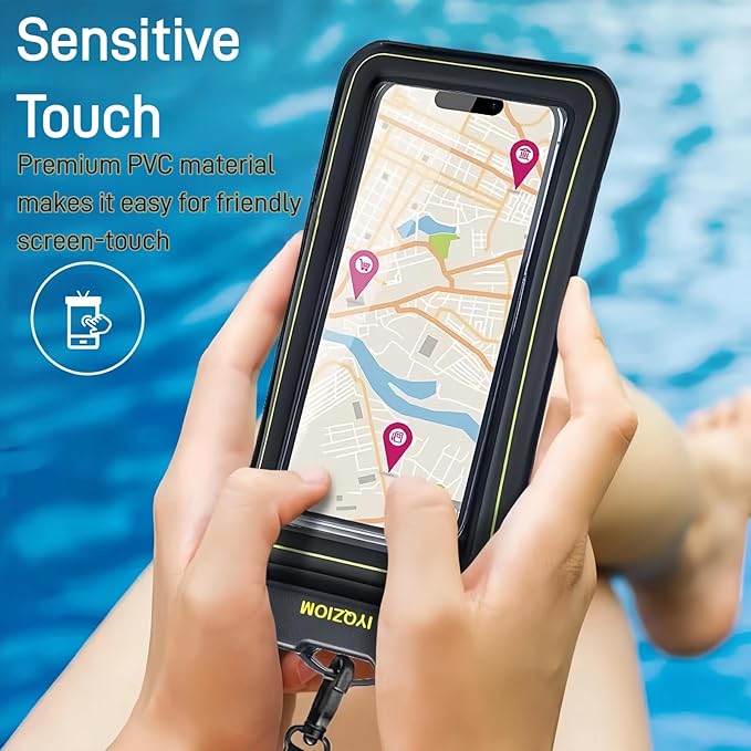Floating Waterproof Phone Case 2 Pack | IP68 Waterproof Phone Pouch | Suitable for iPhone,Samsung,Motorola,and All Series of Phones with Screens Below 8.3 In | Ideal for Water Activities/Beach/Travel