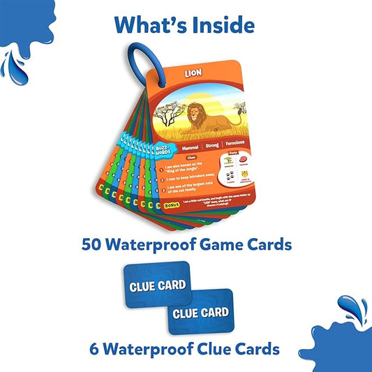 Skillmatics Guess in 10 Splash, Educational Toy & Card Game for Pool, Beach, Boat Trips, Fun Travel Gift for Kids, Teens & Adults, Ages 6, 7, 8, 9 & Up, 2-6 Players