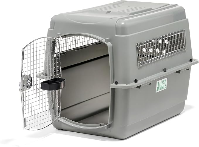 Petmate Sky Kennel - For Air and Travel, Airline Compliant Dog Crate for Pets 50-70 lbs, Heavy Duty Dog Kennel, Made in the USA- 36 Inches