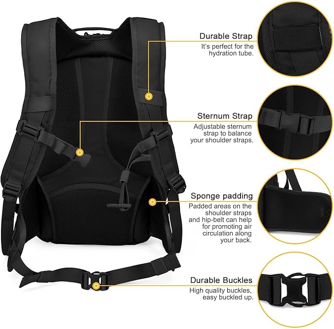 Mardingtop Tactical Molle Backpack for Men- 18L/28L EDC Hiking & Motorcycle Backpack