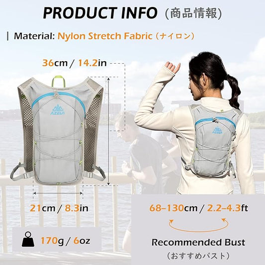 TRIWONDER Hydration Running Vest Lightweight Water Backpack Pack for Men Women Hydration Water Pack for Cycling, Running, Hiking, Biking