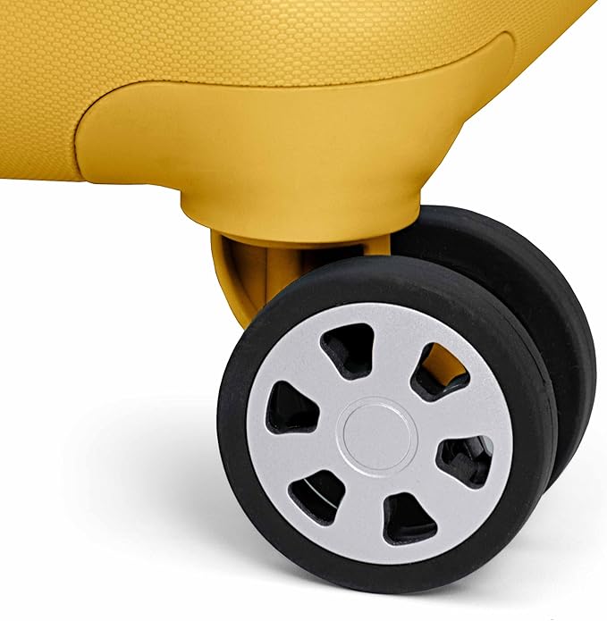 Traveler's Choice Pagosa Indestructible Hardshell Expandable Spinner Luggage, Yellow, 30-Inch Large