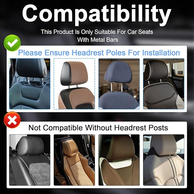 Portable Car Seat Tray Table, Car Backseat Table, Adjustable Seat Back Laptop Desk Foldable Telescopic Auto Backseat Food Trays Desk with Phone Drink Holder for Working Writing Traveling