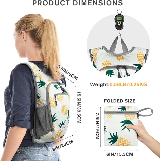 G4Free 10L/15L Hiking Backpack Lightweight Packable Hiking Daypack Small Travel Outdoor Foldable Shoulder Bag