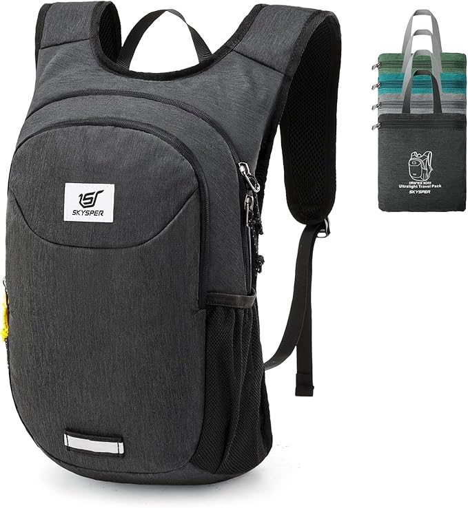 SKYSPER Small Hiking Backpack 10L Packable Lightweight Back Pack Foldable Travel Daypack for Women Men | Packable, Lightweight, Back Pack, Foldable, Travel Daypack