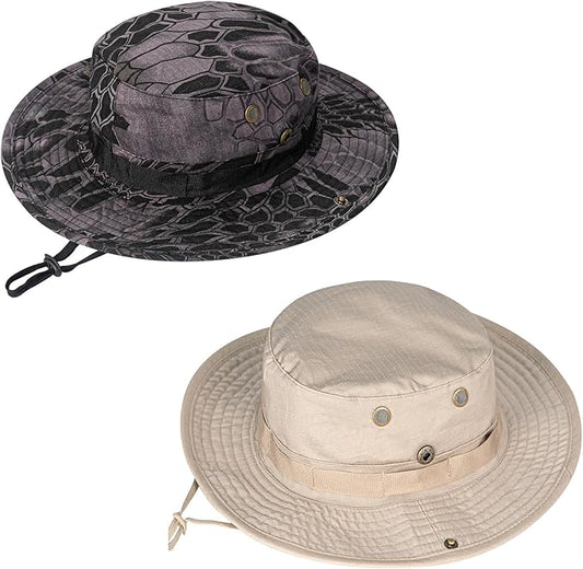 Sun Hats for Men Women Boonie Hat UPF 50+ Bucket Hat Wide Brim UV Protection Fishing Hiking Safari Outdoor Hats