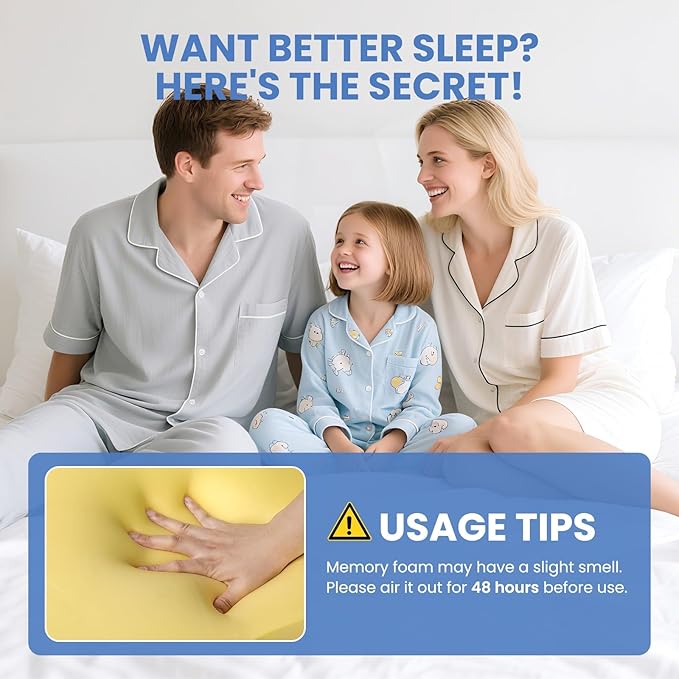 JINXIA Cervical Neck Pillow for Sleeping, Odorless Memory Foam Pillows & Cooling Cover, Ergonomic Orthopedic Neck Support Pillow for Side Back Stomach Sleepers, Neck and Shoulder Pain Relief, Gray