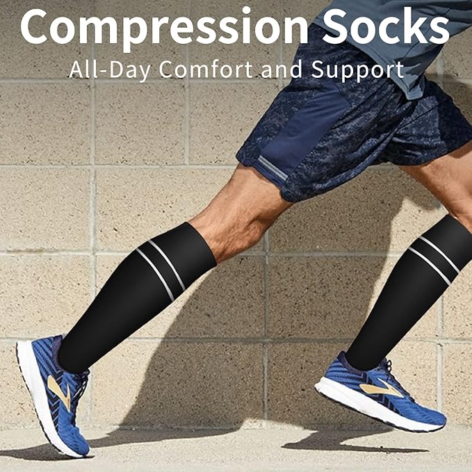 Laite Hebe Compression Socks For Women& Men circulation(8 Pairs),Socks-Best for Running,Sports,Hiking,Flight travel,Pregnancy