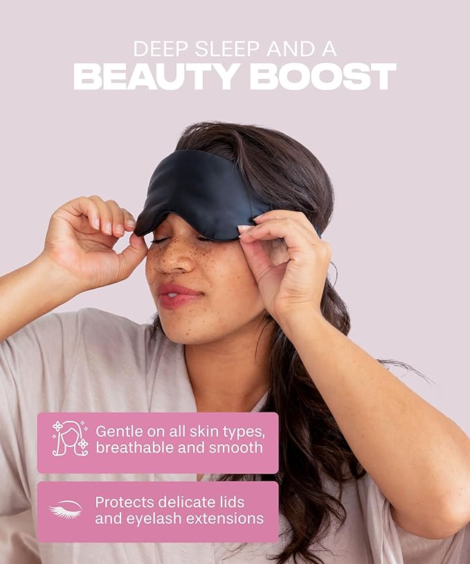 Silk Sleep Mask - Mothers Day Gift for Mom - Unique and Thoughtful Mom Gift - Perfect for Moms First Mothers Day and Women You Love, Mom from Daughters by Colorado Home Co.