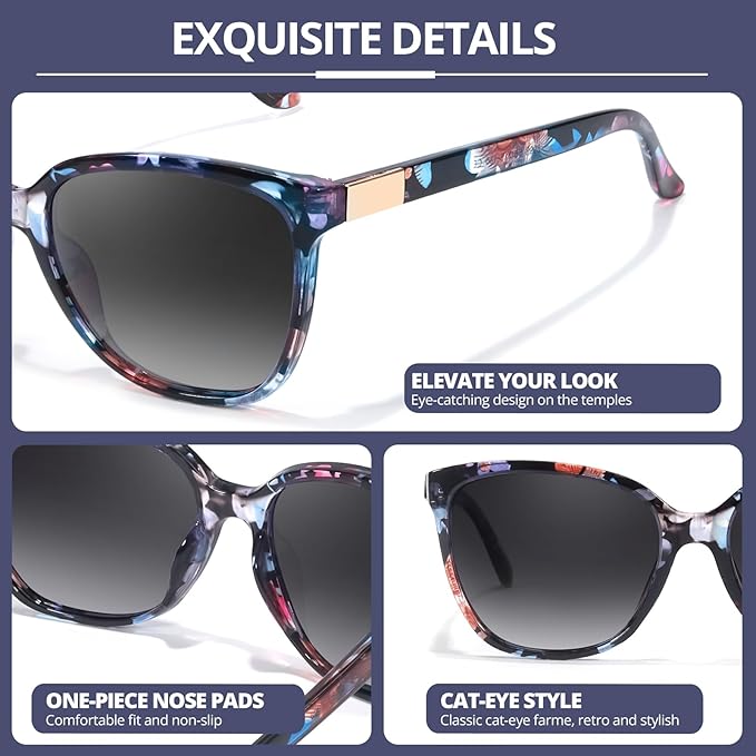 FIMILU Polarized Sunglasses for Women, Trendy Fashion Sun Glasses Square Retro Glasses UV Protection for Daily Outdoor 2pack