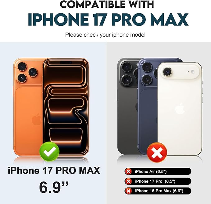 CIVICASE for iPhone 17 Pro Max Wallet Case,PU Leather Flip Case RFID Blocking Credit Card Holder Folio Magnetic Stand TPU Shockproof Cover Compatible with iPhone 17 Pro Max, Blue Green