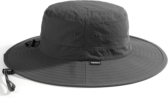 FURTALK Sun Hats for Women with Ponytail Hole Men Beach Hiking UPF 80+ Foldable Hiking Summer UV Protection Bucket Hats