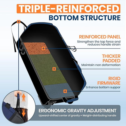 Fanwoli 85L 100L Large Rolling Duffle Bag with Shoes Compartment, 30’’ Expandable & Foldable Heavy Duty Water Resistant Travel Backpack, Convertible Foldable Duffel for Gym Camping Weekender