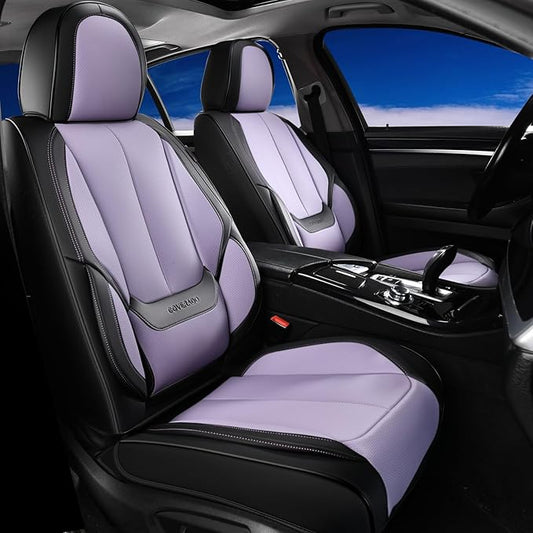 Coverado Seat Covers, Car Seat Covers Front Seats, Car Seat Cover, Car Seat Protector Waterproof, Car Seat Cushion Nappa Leather, Seat Covers Carseat Cover Universal Fit for Most Cars