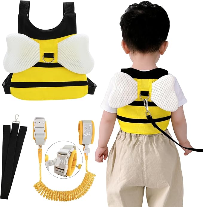Toddler Leash, Anti Lost Wrist Link for Kids, 4 in 1 Kid Harness Backpack Leash, Child Safety Leash