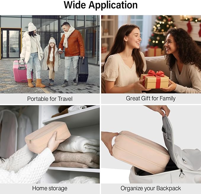 Packing Cubes for Travel, Hanke 7 Set Packing Cubes with Double Zipper,Compression Travel Bags Expandable Design,Durable Packing Organizers for Suitcase Backpack and Carry-On