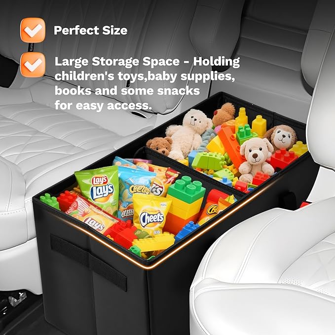 Shademax Car Seat Organizer for Ford Explorer 2020-2025 2026 Accessories, Explorer Backseat Organizer Car Console Organizer for Kids Toys, Baby Supplies, Dog Toys, Snack Organizer, Travel Storage Box