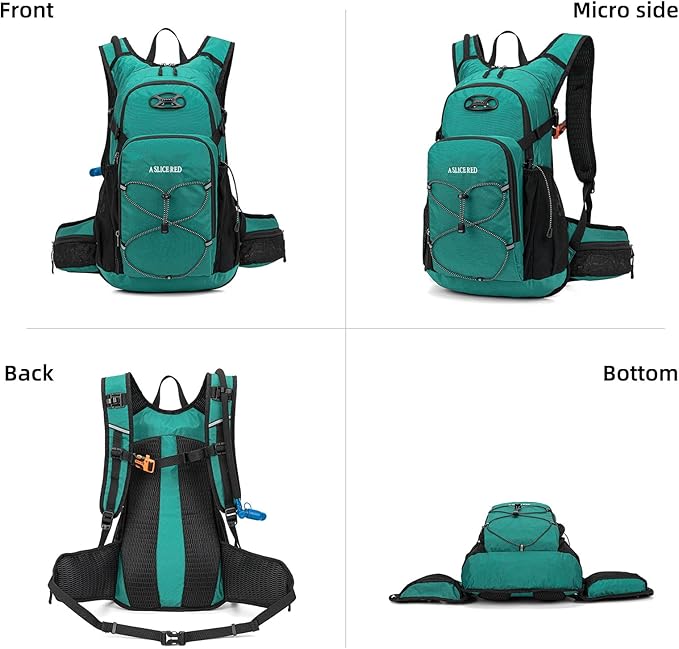 Hydration Backpack, Water Backpack for Hiking with 3L Water Bladder, Insulated Hydration Pack Lightweight Day Hydropack Ideal for Hiking and Cycling, 18L