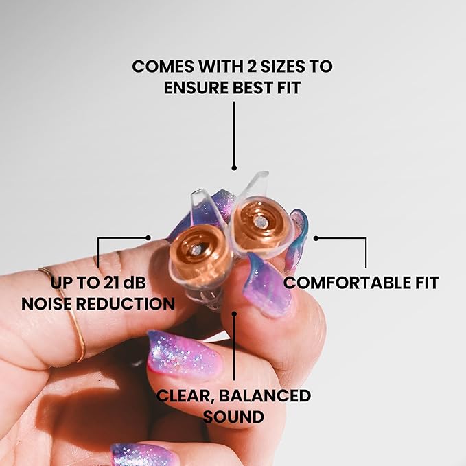 Eargasm High Fidelity Earplugs: EDC 2025 Festival Edition - Noise Reducing Ear-Plugs for Hearing Protection at Music Festivals, Loud Environments, Concerts, Live Events, Sporting Events