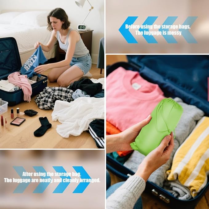 Microfiber Drawstring Bags, Multi-Size Soft Protective Pouches for Shoes, Ski Goggles, Sunglasses, Handbags & Camera Lenses