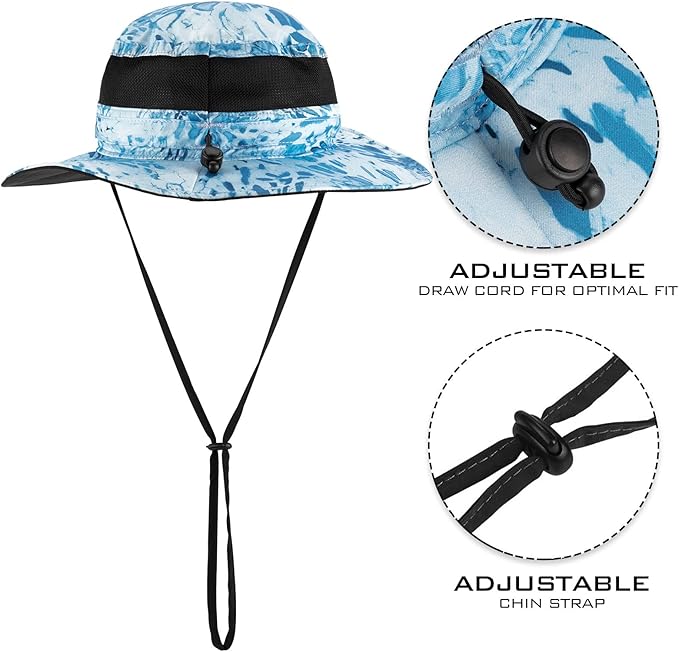 KastKing Sol Armis UPF 50 Boonie Hat - Sun Protection Hat, Fishing Hat, Beach & Hiking Hat, Paddling