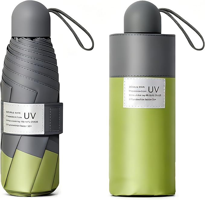 Super Compact Auto Umbrella - Your Lifetime Pocket Companion, UPF 50+ Sun & Rain Protection, Fits Any Purse, Lightweight Travel Essential