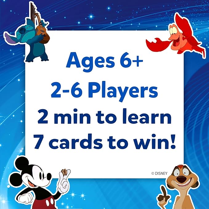 Skillmatics Guess in 10 Disney, Card Game, Christmas Stocking Stuffers for Girls, Boys, Kids, Teens, Adults Who Love Cinderella, Mickey Mouse, Moana, Travel Toy, Gifts for Ages 6, 7, 8, 9 and Up