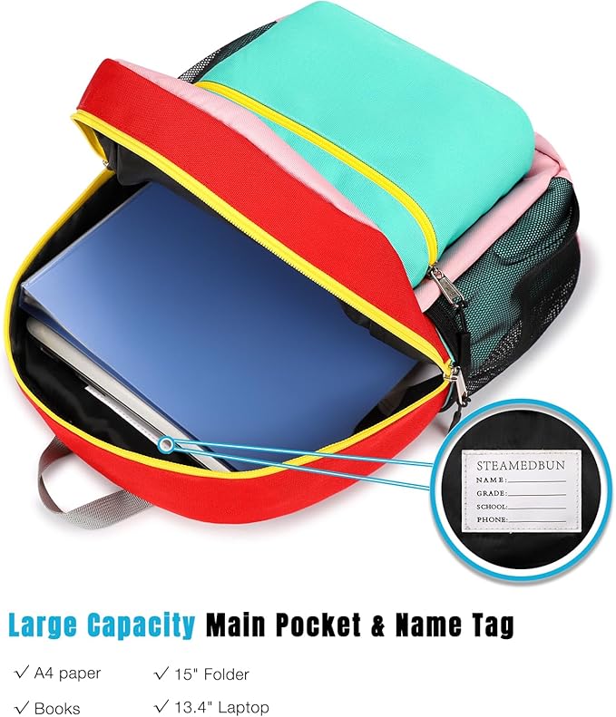 STEAMEDBUN Kids Backpack for Girls,Kindergarten Backpack for Toddler Girls Age 3-6