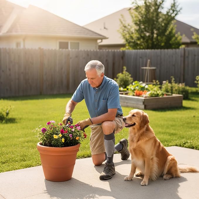 Graduated Compression Socks for Women&Men 20-30mmhg Knee High Socks Travel Hiking Running Stocking