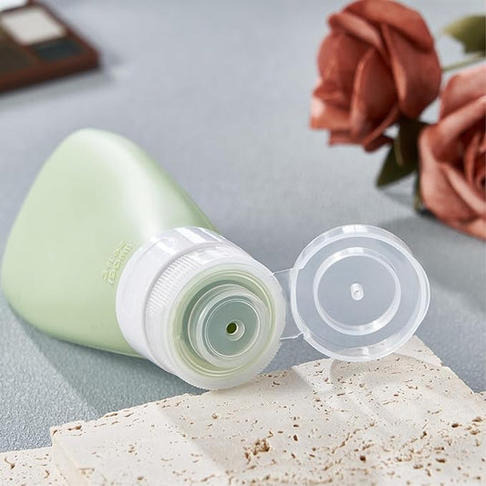 INSFIT Portable Travel Bottles, TSA Approved Leak Proof Containers for Toiletries, BPA Free Refillable Accessories for Shampoo, Body Wash, Liquids (4 Pack)