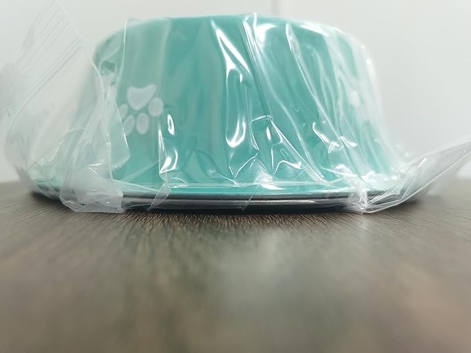 Stainless Steel Dog Bowls 2 Pack Small Medium Dogs Feeding Food Water Bowl with Non-Slip Silicone Sole, Stainless Steel Dog Dishes Elevated Raised Pet Feeder(Green+Grey, M(3.6 Cups)