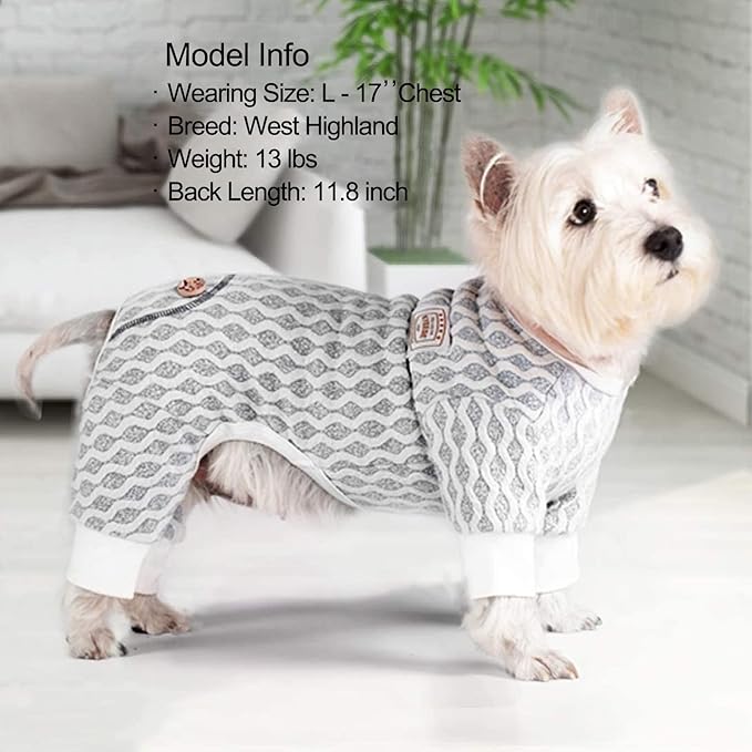 KYEESE Dog Pajamas for Large Dogs Cotton Dogs Pajamas Onesie Soft Dog Apparel