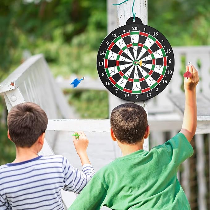 Magnetic Dart Board - 12pcs Magnetic Darts - Excellent Indoor Game and Party Games - Gifts for 5 6 7 8 9 10 11 12 Year Old Boy Kids