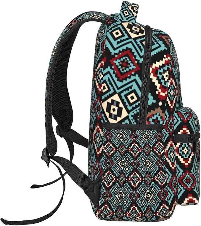Native American Backpack for Men Women,Casual Travel Hiking Camping Backpacks Lightweight Bookbag