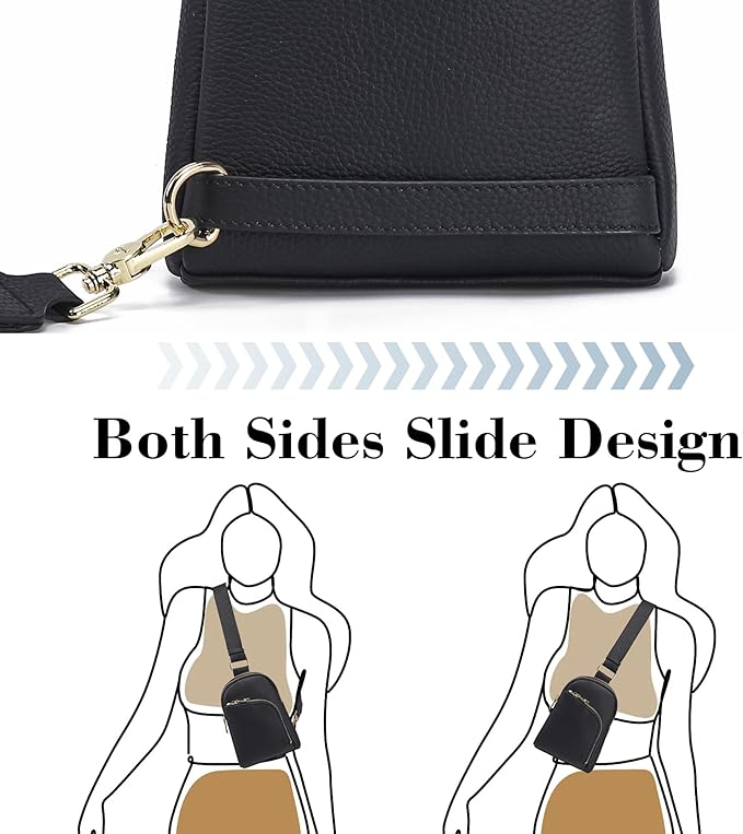 INICAT RFID Blocking Sling Bag Anti Theft Crossbody Bags Women Valentine's Day Gifts Travel Purses Vegan Leather