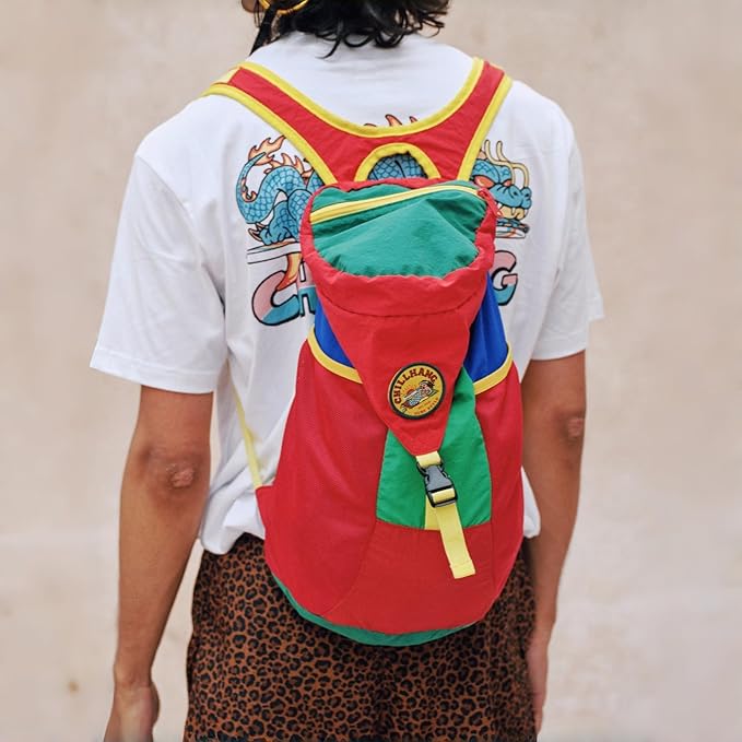 Packable Backpack, Lightweight Hiking Daypack for Men & Women, 18L Foldable Water-Resistant Small Backpack with Color Block Design for Outdoor Trekking Camping Trav