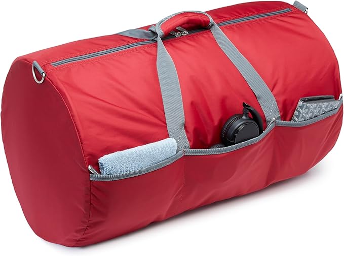 Amazon Essentials Duffel Bag, 25 inches, Red