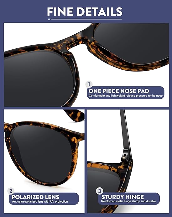 Retro sunglasses womens 2024 trendy round classic glasses