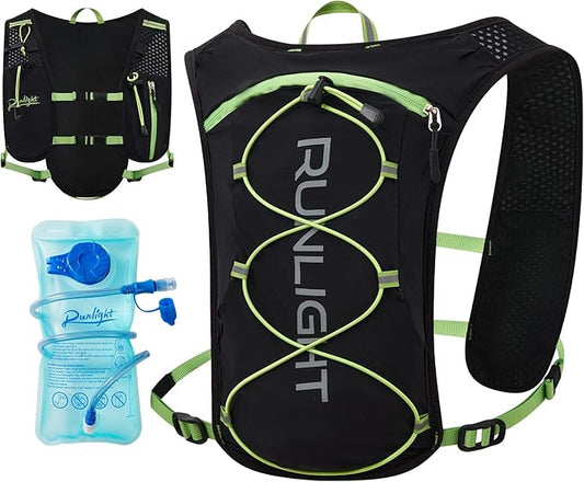 Running Vest for Women Men Lightweight Hydration Backpack Pack with 1.5L Water Bladder Bag Hydro Daypack for Hiking,Trail,Skiing,Camping,Cycling,Race,Marathon