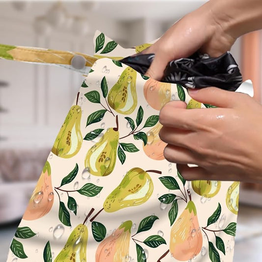 4 Pack Cute Fruit Wet Bag Waterproof Washable Reusable Wet Dry Bag for Swimsuit Dirty Clothes Bathing Cloth Diaper Travel Beach Pool Yoga Gym Toiletries Travel Beach Essentials Pear Lemon Peach