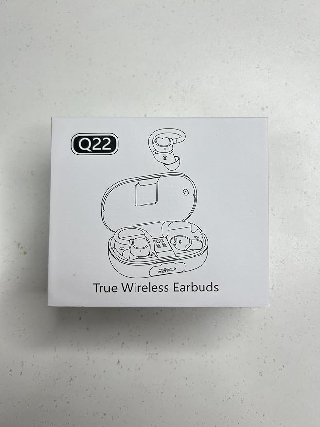 Wireless Earbuds 128hrs Bluetooth 5.3 Headphone Sport, 2025 Bluetooth Earbuds Stereo Deep Bass Over Ear Bud with Earhooks, ENC Noise Cancelling Mic, IPX7 Waterproof Earphone for Workout/Running